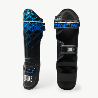 Caneleiras Leone MMA Cage PT163 Azul 