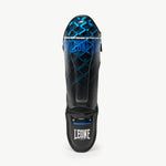 Caneleiras Leone MMA Cage PT163 Azul 