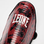 Caneleiras Leone Urban Fighter PT118 camuflado vermelho-preto 