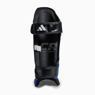 Caneleiras com parapiede Adidas Pro Kickboxing WAKO Azul-branco 