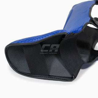 Caneleiras com parapiede Adidas Pro Kickboxing WAKO Azul-branco 