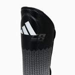 Caneleiras com para-pé Adidas Pro Kickboxing WAKO Preto-branco 