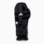 Caneleiras com para-pé Adidas Pro Kickboxing WAKO Preto-branco 