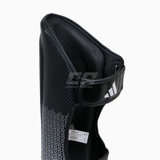 Caneleiras com para-pé Adidas Pro Kickboxing WAKO Preto-branco 