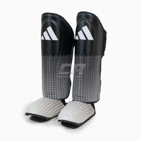 Caneleiras com para-pé Adidas Pro Kickboxing WAKO Preto-branco 