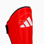 Caneleiras com parapeito Adidas Pro Kickboxing WAKO Vermelho-branco 