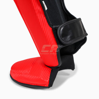 Caneleiras com parapeito Adidas Pro Kickboxing WAKO Vermelho-branco 