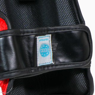 Caneleiras com parapeito Adidas Pro Kickboxing WAKO Vermelho-branco 