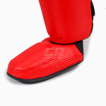 Caneleiras com parapeito Adidas Pro Kickboxing WAKO Vermelho-branco 
