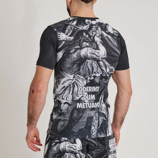 Rashguard Leone IUTER Barbed Wire AB06IU Preto-Combat Arena