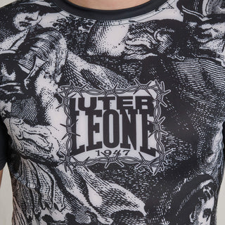 Rashguard Leone IUTER Barbed Wire AB06IU Preto-Combat Arena