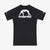 Rashguard Manto Logo Dual maniche corte Nero-Combat Arena