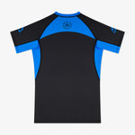 Rashguard Manto Ranked 25 maniche corte Blu-Combat Arena