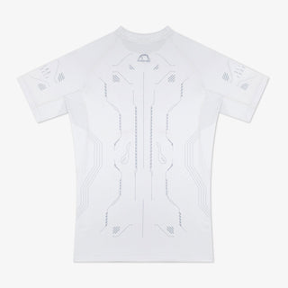Rashguard Manto Shield manga curta Branco-Combat Arena
