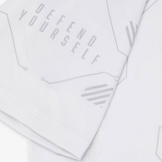 Rashguard Manto Shield manga curta Branco-Combat Arena