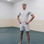 Rashguard Manto Shield manga curta Branco-Combat Arena