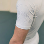 Rashguard Manto Shield manga curta Branco-Combat Arena