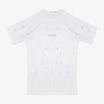 Rashguard Manto Shield manga curta Branco-Combat Arena