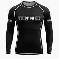 Rashguard Pride or Die Fight Club manga comprida-Combat Arena