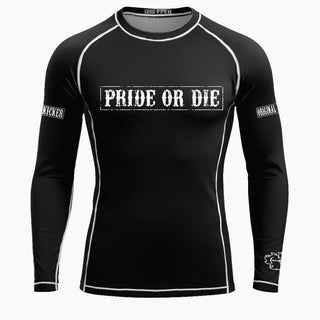 Rashguard Pride or Die Fight Club manga comprida-Combat Arena