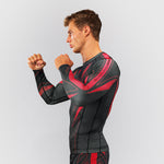 Rashguard Venum Amazonia Reborn maniche lunghe Nero-rosso-Combat Arena