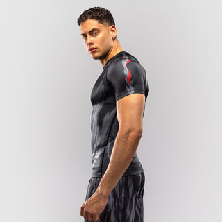 Rashguard Venum Demon maniche corte Nero-grigio-Combat Arena