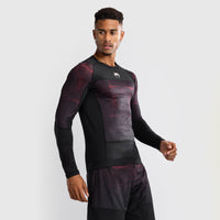 Rashguard Venum G-Fit Air mangas compridas Preto-vermelho-Combat Arena