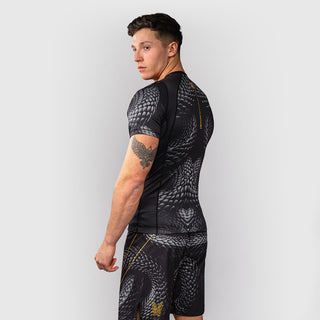 Rashguard Venum Matupa mangas curtas Preto-cinza-Combat Arena