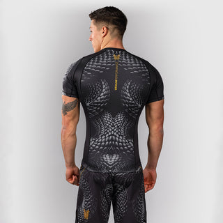 Rashguard Venum Matupa mangas curtas Preto-cinza-Combat Arena