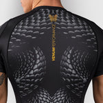 Rashguard Venum Matupa mangas curtas Preto-cinza-Combat Arena