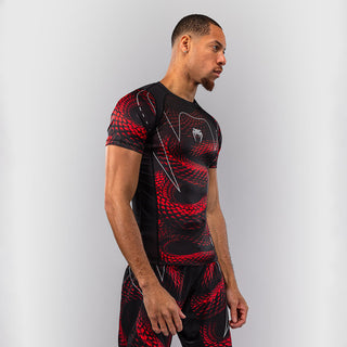 Rashguard Venum Matupa mangas curtas Preto-vermelho-Combat Arena