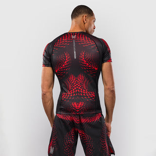 Rashguard Venum Matupa mangas curtas Preto-vermelho-Combat Arena