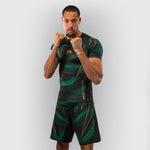 Rashguard Venum Matupa mangas curtas Preto-verde-Combat Arena