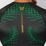 Rashguard Venum Matupa mangas curtas Preto-verde-Combat Arena