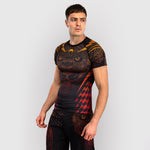 Rashguard Venum Quetzal Fury mangas curtas Preto-vermelho 
