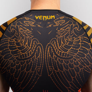 Rashguard Venum Quetzal Fury mangas curtas Preto-vermelho 