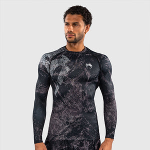Rashguard Venum Rage & Workout manga comprida Preto-cinzento-Combat Arena