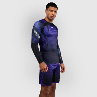 Rashguard Venum Tekken 8 Kazuya mangas compridas Preto-roxo-Combat Arena