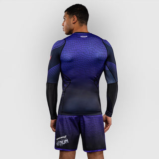 Rashguard Venum Tekken 8 Kazuya mangas compridas Preto-roxo-Combat Arena