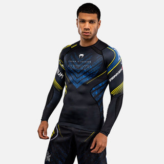 Rashguard Venum Tekken 8 King mangas compridas Preto-amarelo-Combat Arena