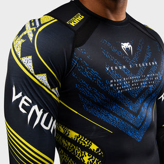 Rashguard Venum Tekken 8 King mangas compridas Preto-amarelo-Combat Arena