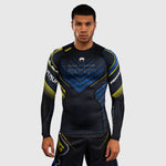 Rashguard Venum Tekken 8 King mangas compridas Preto-amarelo-Combat Arena