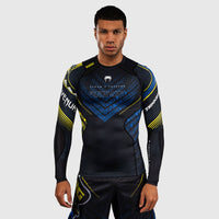 Rashguard Venum Tekken 8 King mangas compridas Preto-amarelo-Combat Arena