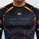 Rashguard Venum Tekken 8 Yoshimitsu mangas compridas Preto-laranja-Combat Arena