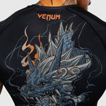Rashguard Venum Thunder Dragon manga curta Preto-Combat Arena