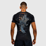 Rashguard Venum Thunder Dragon manga curta Preto-Combat Arena