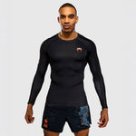 Rashguard Venum Thunder Dragon mangas compridas Preto-Combat Arena