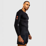 Rashguard Venum Thunder Dragon mangas compridas Preto-Combat Arena