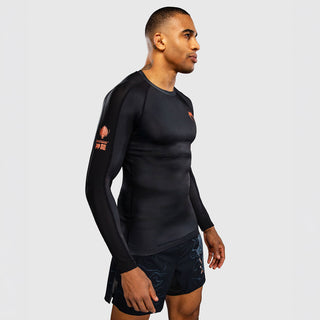 Rashguard Venum Thunder Dragon mangas compridas Preto-Combat Arena