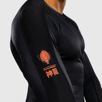 Rashguard Venum Thunder Dragon mangas compridas Preto-Combat Arena